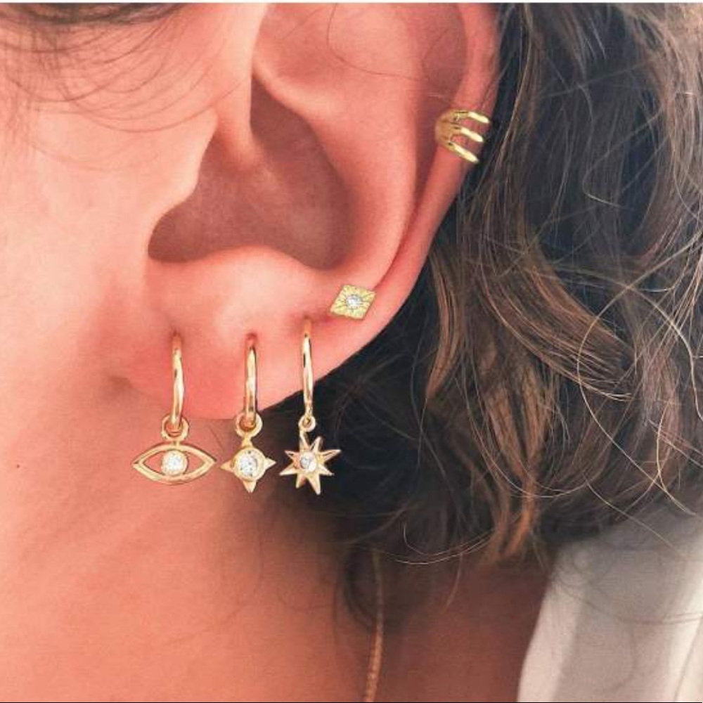 Gold Earrings Set